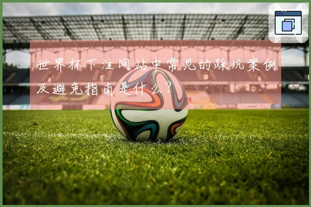世界杯下注网站中常见的踩坑案例及避免指南是什么?